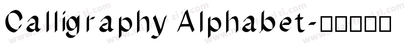 Calligraphy Alphabet字体转换